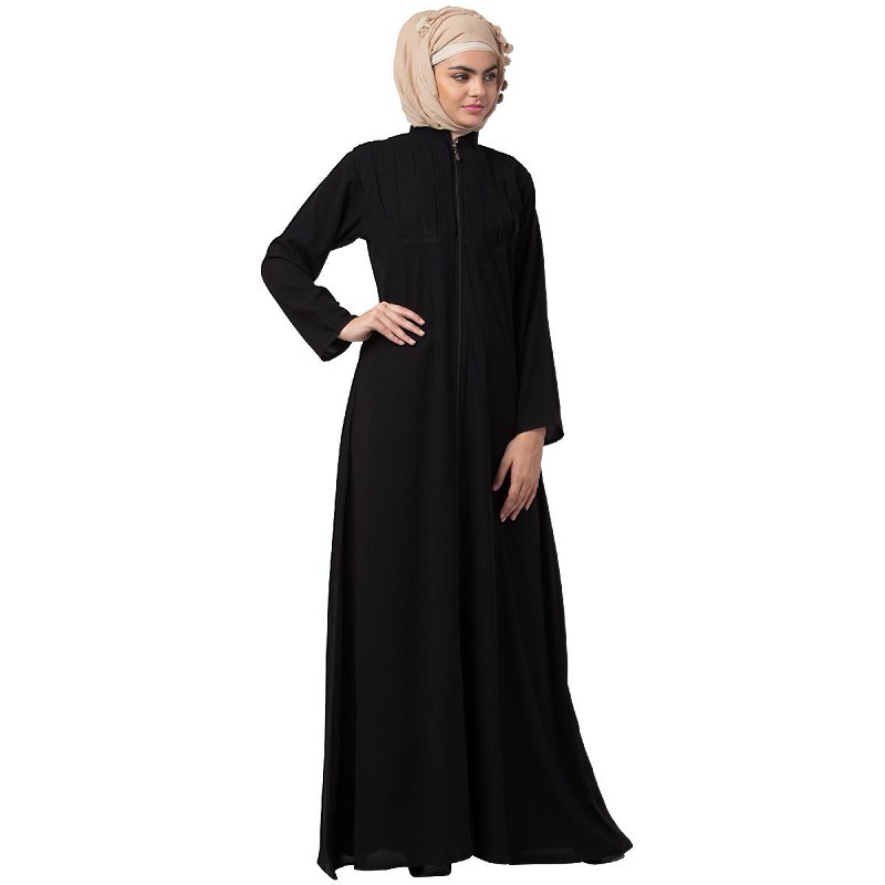 modern front open abaya